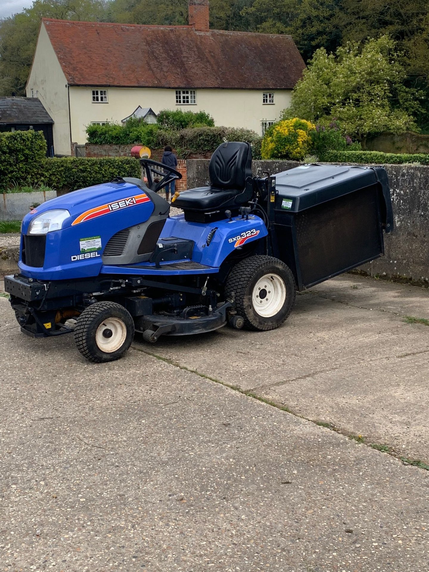 Iseki SXG 323 diesel ride-on mower repaired by DJW