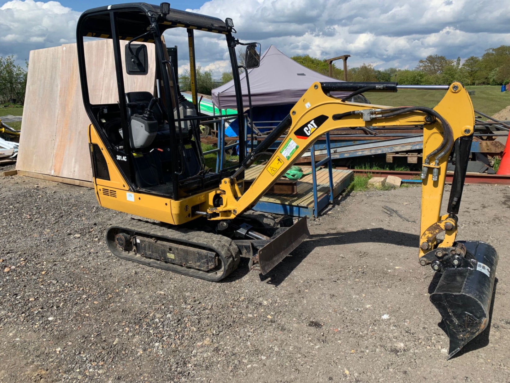 CAT 301.4C mini digger worked on by DJW