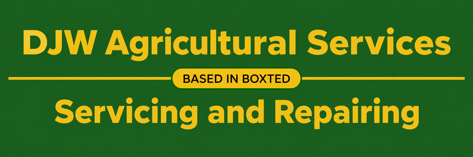 DJW Agricultural Services — Based in Boxted